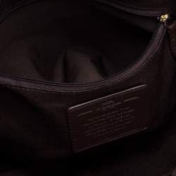 Coach Beige/Brown Canvas and Leather Small Kelsey Top Handle bag