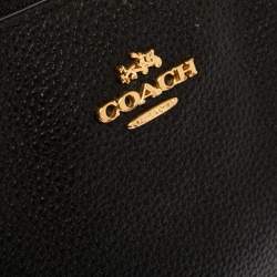 Coach Black Grained Leather Nolita Clutch 