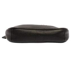Coach Black Grained Leather Nolita Clutch 