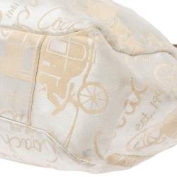 Coach Beige/Tan Horse and Carriage Canvas and Leather Bag