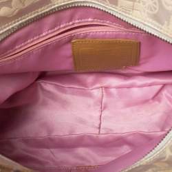 Coach Beige/Tan Horse and Carriage Canvas and Leather Bag