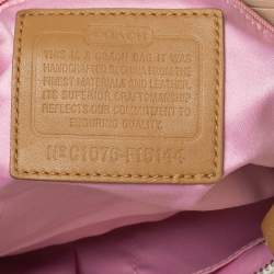 Coach Beige/Tan Horse and Carriage Canvas and Leather Bag