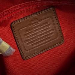 Coach Brown Signature Coated Canvas and Leather Mini Bennett Satchel