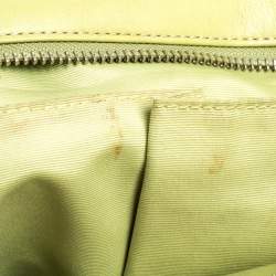 Coach Light Green Leather East West Gallery Tote