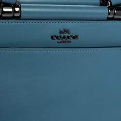 Coach Blue Leather Grace 20 Satchel