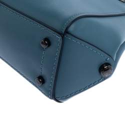 Coach Blue Leather Grace 20 Satchel