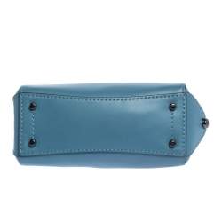 Coach Blue Leather Grace 20 Satchel