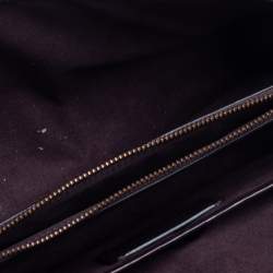 Pre Owned Coach Black Leather Parker Studded 18 Mauve Shoulder Bag