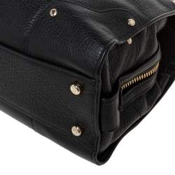 Pre Owned Coach Black Leather Mercer 24 Satchel