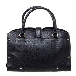 Pre Owned Coach Black Leather Mercer 24 Satchel