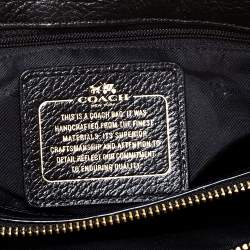 Pre Owned Coach Black Leather Mercer 24 Satchel