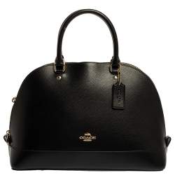 Pre Owned Coach Black Leather Sierra Satchel