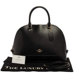Pre Owned Coach Black Leather Sierra Satchel