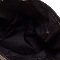 Pre Owned Coach Beige/Brown Signature Canvas and Leather Gallery Tote