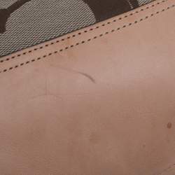 Pre Owned Coach Beige Signature Canvas and Leather Hobo