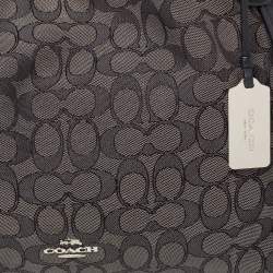 Pre Owned Coach Black Signature Canvas Edie 31 Shoulder Bag