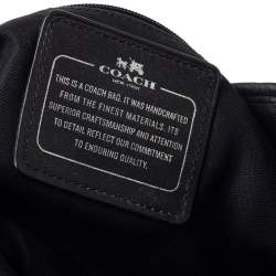 Pre Owned Coach Black Signature Canvas Edie 31 Shoulder Bag