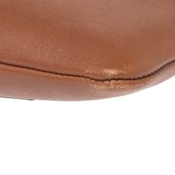 Pre Owned Coach Brown/Neon Leather Herald Crossbody Bag
