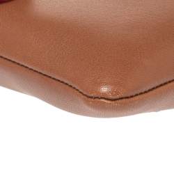 Pre Owned Coach Brown/Neon Leather Herald Crossbody Bag