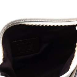 Coach Beige/Cream Signature Coated Canvas and Leather Messenger Bag