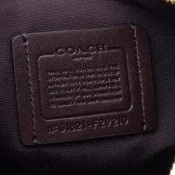 Coach Beige/Cream Signature Coated Canvas and Leather Messenger Bag