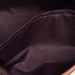 Coach Orange Bloom Print Coated Canvas Cosmetic Pouch