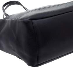 Pre Owned Coach Black Leather City Tote