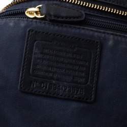 Pre Owned Coach Black Leather City Tote