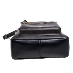 Pre Owned Coach Brown/Black Signature Coated Canvas and Leather Charlie Backpack