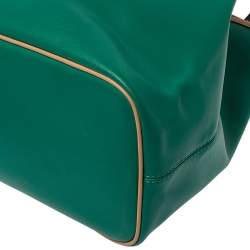 Pre Owned Coach Tri Color Leather Park Metro Tote