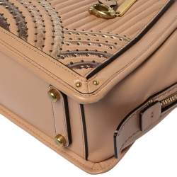 Pre Owned Coach Peach Leather Dreamer Satchel