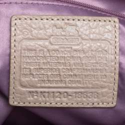 Pre Owned Coach Multicolor Op Art Satin and Leather Sophia Satchel