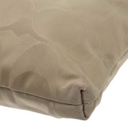 Pre Owned Coach Beige/Pink Nylon and Leather Crossbody Bag