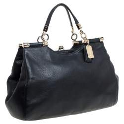 Pre Owned Coach Black Leather Madison Pinnacle Satchel