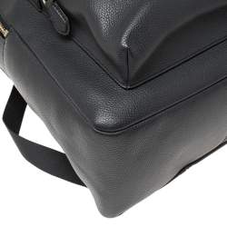 Pre Owned Coach Dark Grey Leather Large Charlie Backpack