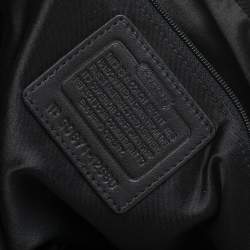 مملوكة مسبقًا Coach Black Signature Canvas and Leather Soho Satchel