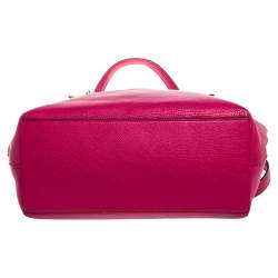 Pre Owned Coach Magenta Soft Leather Taylor Tote