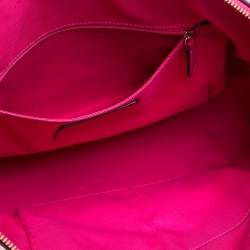 Pre Owned Coach Magenta Soft Leather Taylor Tote