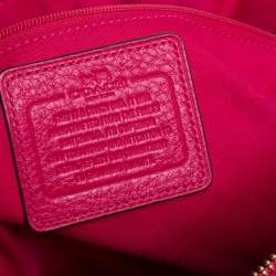 Pre Owned Coach Magenta Soft Leather Taylor Tote