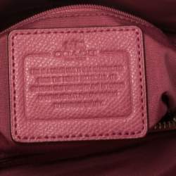 Pre Owned Coach Magenta Leather Satchel