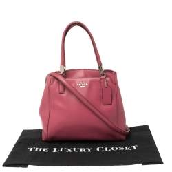 Pre Owned Coach Magenta Leather Satchel