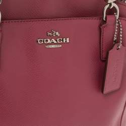 Pre Owned Coach Magenta Leather Satchel