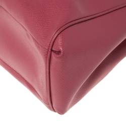 Pre Owned Coach Magenta Leather Satchel