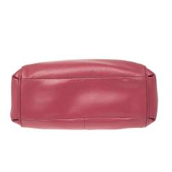 Pre Owned Coach Magenta Leather Satchel