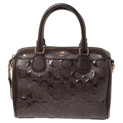 Coach mini store bennett embossed