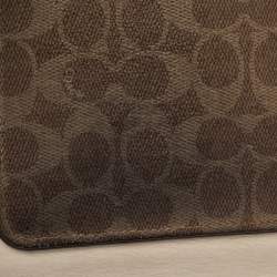 مملوكة مسبقًا حقيبة كتف كوتشي كانفاس مقوى بيج/بني بالشعار وجلد