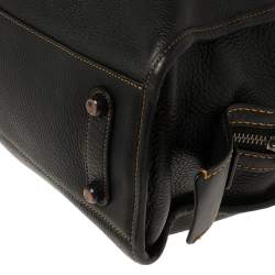 Pre Owned Coach Black Leather Rogue 1941 Bag