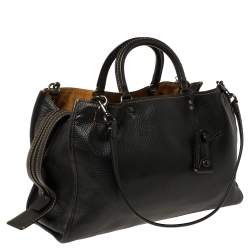 Pre Owned Coach Black Leather Rogue 1941 Bag