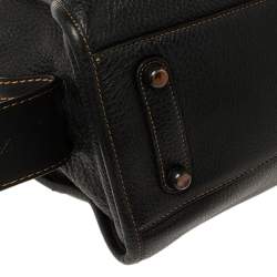 Pre Owned Coach Black Leather Rogue 1941 Bag