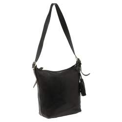 Pre Owned Coach Black Leather Legacy Tassel Hobo